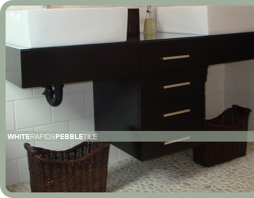 Application - White Pebble Mosaic