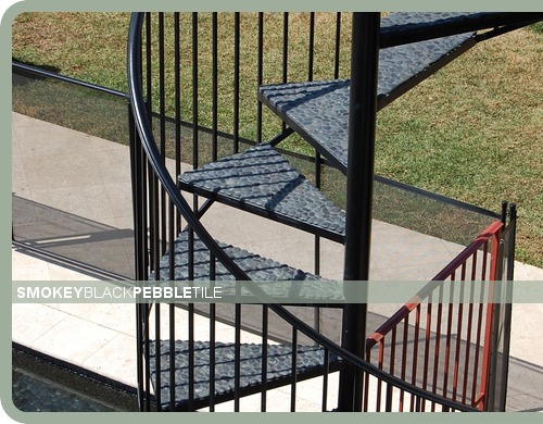 Smokey Black Pebble Tiles
