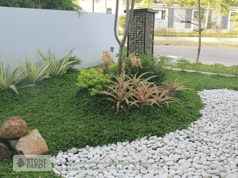 Bali Round Pebbles for Simple Home Garden Inspiration
